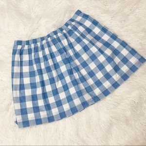 J. Crew plaid mini skirt